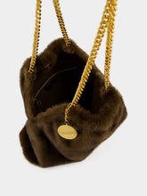 Stella McCartney Coffee Brown Falabella Medium Drawstring Bag