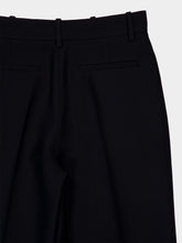 Valentino Garavani Black Wool-Silk Wide-Leg Trousers