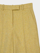 Valentino Garavani Ochre Virgin Wool Wide-Leg Trousers