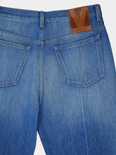 Valentino Garavani Blue Straight-Leg Denim Jeans