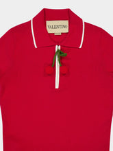 Valentino Garavani Paris Red Cotton Top with Cherry Detail