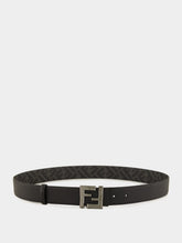 Fendi Black Reversible FF Canvas Belt