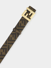 Fendi Brown FF Squared Reversible Belt