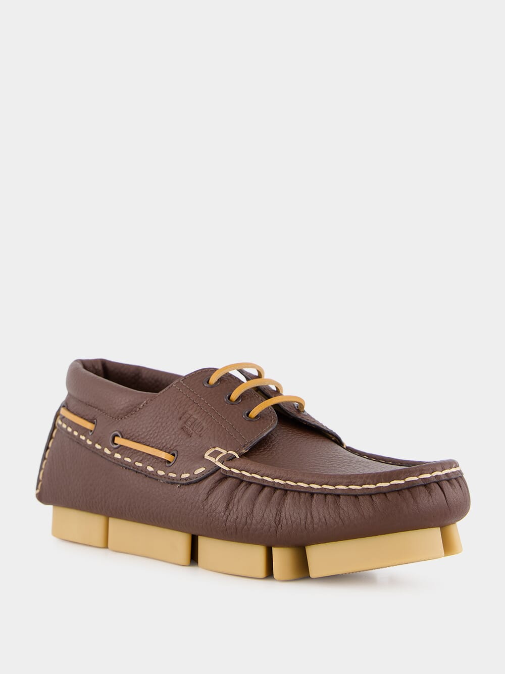 Brown Deck Lace-Ups Loafers