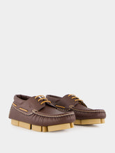 Fendi Brown Deck Lace-Ups Loafers