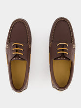 Fendi Brown Deck Lace-Ups Loafers