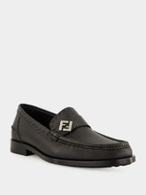 Black FF Metal Selleria Loafers