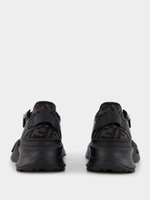 Fendi Flow Black Leather Low-Top Sneakers