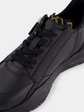 Fendi Flow Black Leather Low-Top Sneakers