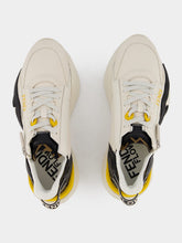 Fendi White Flow Leather Trainers