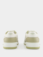 Fendi Sage Match Leather Sneakers