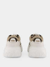 Fendi White Force Leather Low-Top Sneakers