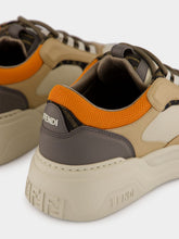 Fendi Latte and Orange Force Sneakers
