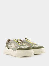 Fendi Green Force Leather and Nubuck Sneakers