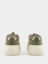 Fendi Green Force Leather and Nubuck Sneakers