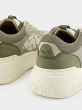 Fendi Green Force Leather and Nubuck Sneakers