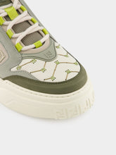 Fendi Green Force Leather and Nubuck Sneakers