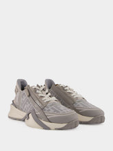 Fendi Grey Flow Mesh and Suede Sneakers