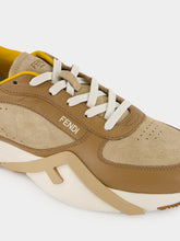 Fendi Flow Brown Leather Low-Top Sneakers