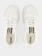 Fendi White Match Suede Low-Top Sneakers