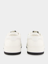 Fendi White Match Suede Low-Top Sneakers
