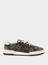 Fendi Black and Beige Leather Match Trainers