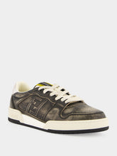 Fendi Black and Beige Leather Match Trainers