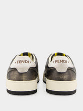 Fendi Black and Beige Leather Match Trainers
