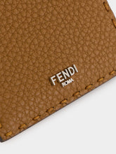 Fendi Brown and Sunflower Yellow Selleria Bi-Fold Wallet