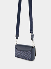 Fendi Dark Blue FF Squared Compact Bag