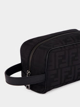 Fendi Black FF Nylon Small Toiletry Case