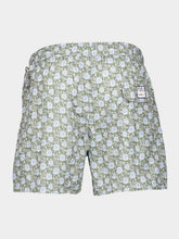 Fedeli Green Madeira Bouquet Swim Trunks