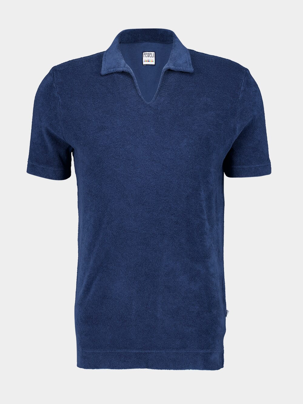 Peter Mm. Terry Light Dusty Blue Polo Shirt