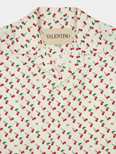 Valentino Garavani Butter Cotton Shirt with Cherryfic Print