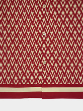 Valentino Garavani Red and Cream Cotton Shirt with Toute la V Print