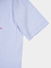 Valentino Garavani Sky Blue Cotton Shirt with Embroidery