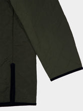 Valentino Garavani Olive Green Quilted Jacket with VLogo Patch