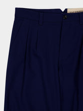 Valentino Garavani Blue VLogo Straight Fit Cotton Pants