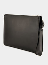 Fendi Black FF Squared Leather Clutch