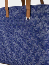 Fendi FF Jacquard Denim Medium Shopping Bag