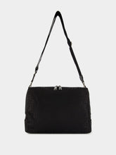 Fendi Black Lui Large Bag in FF Nylon and Calf Leather