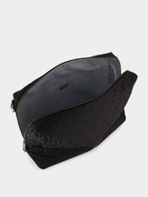 Fendi Black Lui Large Bag in FF Nylon and Calf Leather