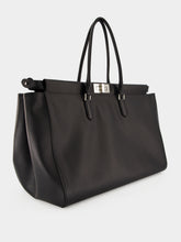 Fendi Large Black Leather Tote Bag