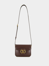 Valentino Garavani Oak Brown 9to5 Leather Shoulder Bag
