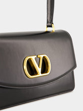 Valentino Garavani Black Vain Shiny Calfskin Bag