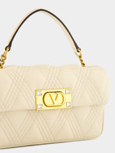 Valentino Garavani Butter White Quiltie Small Top Handle Bag