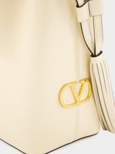 Valentino Garavani Butter White Leather So Seau Bag
