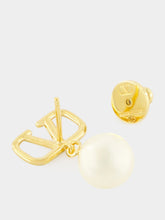 Valentino Garavani VLogo Signature Pearl Earrings Gold