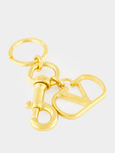 Valentino Garavani Antique Brass VLogo Metal Keyring