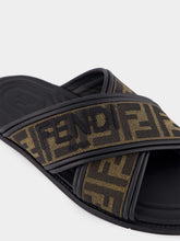 Fendi FF Jacquard Fabric Slides